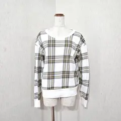 Cepo チェック柄 プルオーバー トレーナー（M）バックハーフジップのサムネイル