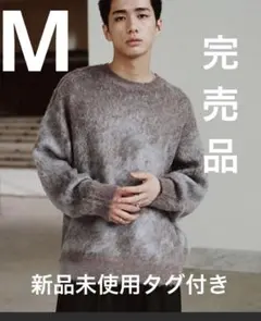 WYM MOHAIRBLENDJACQUARD SHAGGY KNIT ベージュのサムネイル
