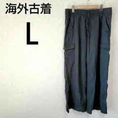 一点物✨カーゴパンツ【Ｌ】速乾 軽やか サイドポケット カーキ