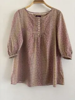 美品✨テチチ リバティ ウォールペーパーフラワー柄 ワンピース
