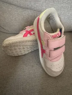 ASICS ベルクロシューズ ピンク/ホワイト