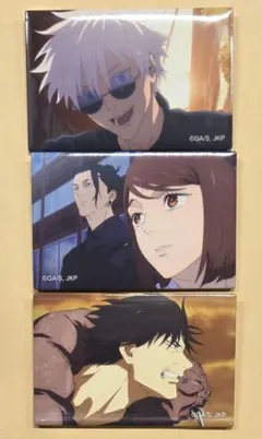 呪術廻戦　場面写　バッジ　五条 悟　伏黒 甚爾　家入 硝子　夏油 傑