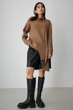 AZUL BY MOUSSY ストール 風 ニット セーター　茶　新品タグ付き