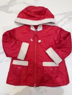 familiar 赤 中綿コート 90