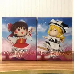 東方Project ゆっくり風 デフォルメフィギュア　霧雨魔理沙　博麗霊夢　①