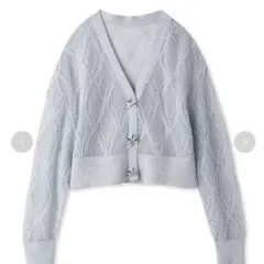 snidelリボンビジューシアーカーディガン