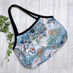 デザイナーズ　海と猫の世界　グラニーバッグ ハンドメイド