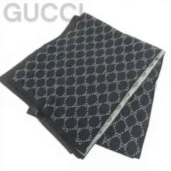 イタリア製 GUCCI グッチ GG柄 GGロゴ ウール マフラー