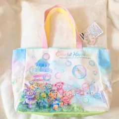 ディズニーシー ダッフィー＆フレンズ 20周年 カラフルハピネス トートバッグ