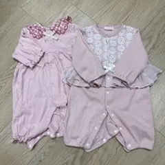 フタフタ　ロンパース　70㎝　2枚セット　女の子