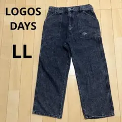 LOGOS DAYS ロゴスデイズ　ブラックデニムパンツ　LLのサムネイル