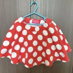 週末値下【美品】ディズニー　公式 スカート ミニー ドット 水玉　120 Dハロ