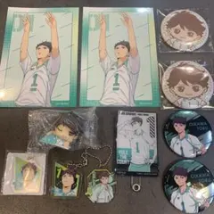新品 ハイキュー！！ 及川徹 グッズセット 缶バッジ キーホルダー フォンタブ他