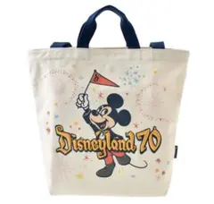 【未開封】カリフォルニアディズニー 70周年 ミッキー トートバッグ