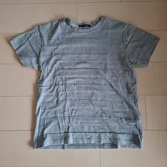 URBAN RESEARCH DOORS ストライプ グレー Tシャツ 半袖