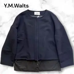 Y.M.Walts アウター　コート　カシミヤ　アンゴラ　ノーカラージャケット