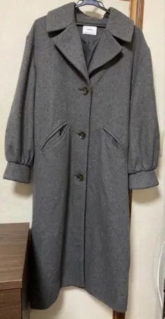 MURUA ムルーア ウール混 ロングコート グレー M
