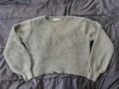 DISCOAT シルバーニットトップス