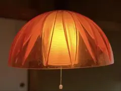 ドーム型ペンダントライト　照明　蛍光灯 電気傘　80年代　当時物　昭和レトロ