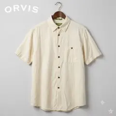 ORVIS オービス 半袖シャツ ヘンプ テンセル M オフホワイト アウトドアのサムネイル