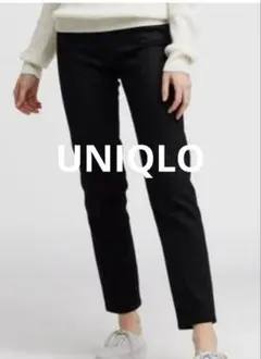 ユニクロ　ハイライズシガレットジーンズ　ブラック　23
