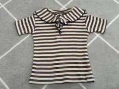 【新品未使用】バースデイ　＆mignon ボーダー柄 トップス　95cm
