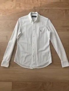 Ralph Lauren ホワイト ニットシャツ M レディース