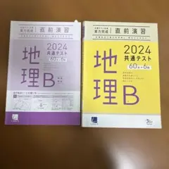 2024 共通テスト 地理B 直前演習 実力完成 2冊セットのサムネイル