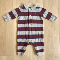 ラルフローレン　ベビー　ストライプ　ロンパース　3M
