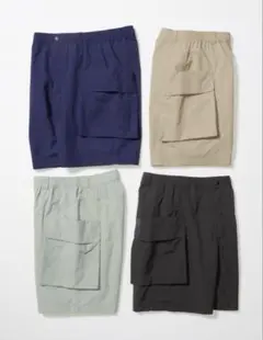 良品★美色★UNIQLO U ユニクロユー★パラシュートカーゴショーツ★ブルーのサムネイル