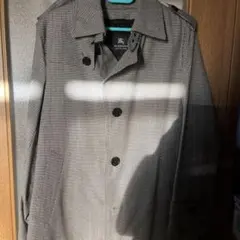 Burberry BLACK LABELチェック柄 ステンカラーコート