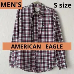 メンズ Sサイズ AMERICAN EAGLE チェック柄 長袖シャツ