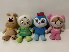 アンパンマン・ドキンちゃん・バイキンマン ・チーズぬいぐるみセット