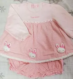 mezzopiano メゾピアノ　セットアップ　立体うさぎ　80cm