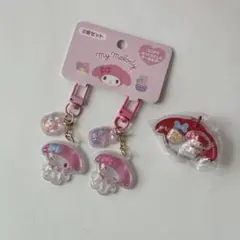 【新品】マイメロディ　ぷっくりニコニコキーホルダー　パッケージチャーム
