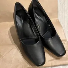 fuwaraku　フワラク　ブラックパンプス　23.5cm