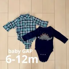 6-12m ロンパース2点セット baby GAP