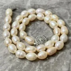 極美品✨大粒 淡水バロックパール ネックレス マルチカラー テリ強 