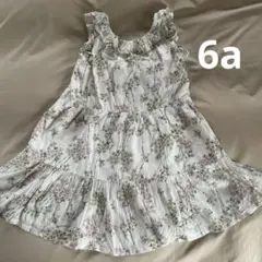 ボントン　花柄 ノースリーブ ワンピース 6a