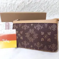 ✨未使用級・備品付き✨ 印傳屋 二つ折り財布 フォルキィ アラベスク バイカラー ✨未使用級・備品付き✨ 印傳屋 二つ折り財布 フォルキィ アラベスク
