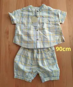 チェック柄 セットアップ 90cm futafuta バースデー