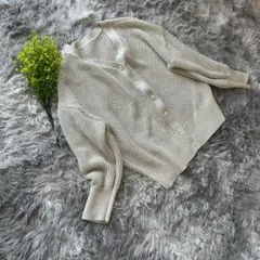 アルページュストーリー✨長袖カーディガン オフホワイト お出かけ 2（M）のサムネイル