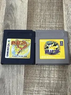 動作未確認　ポケットモンスター ピカチュウ 金 ゲームボーイ ソフト 2本セット