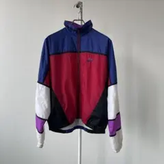 80s 90s NIKE ナイロンジャケット マルチカラー 刺繍ロゴ