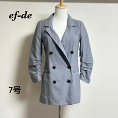 ef-de テーラードジャケット 7号 ライトブルーのサムネイル