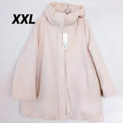 ユニクロ　 ハイブリットダウンショートコート　ナチュラル　XXL　レディース