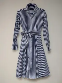 ラルフローレンPOLO RALPH LAUREN ストライプ シャツワンピース