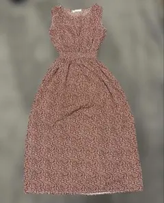 fifth 赤　花柄　ノースリーブワンピース