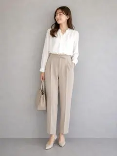 美品*ANAYI*ダブルクロスステッチクロップドパンツ - メルカリ
