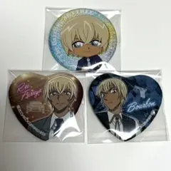 名探偵コナン　安室透　缶バッジ　ハート缶バッジ　スカイツリー